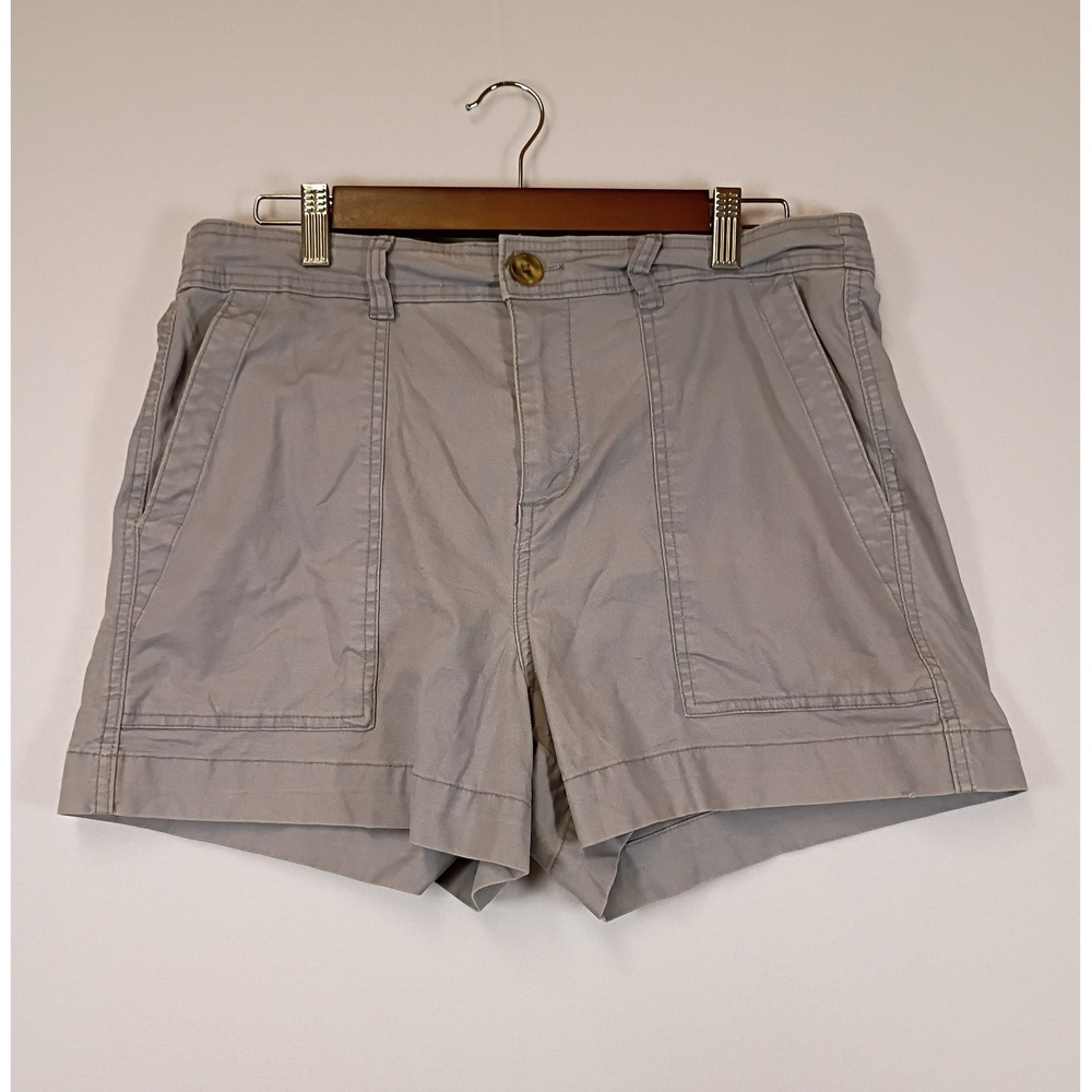 Utility Gorpcore A New Day Womens 12 Gray Stretch Patch Pocket Cargo Shorts